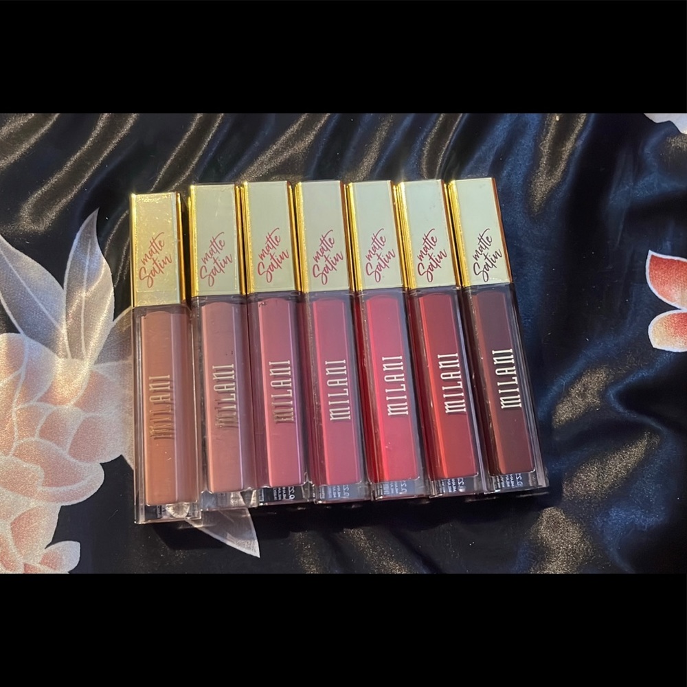 Milani Matte Satin Lipsticks. These are the shades I have available